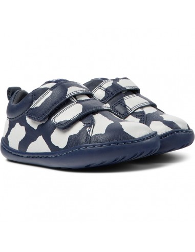 Camper Peu Sella Velcros Marine Motif Vache 50-70% off 