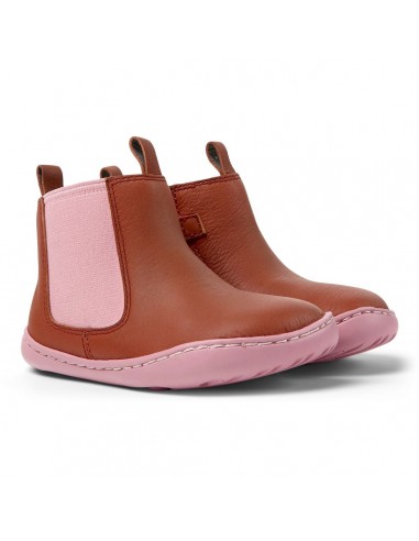 Camper Peu Bottines Rouge Rose les ligaments