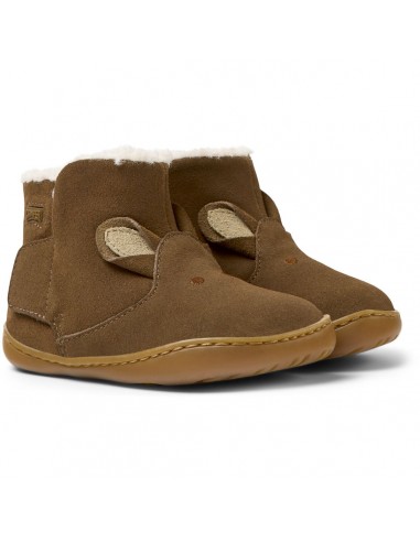 Camper Peu Twins Bottines Fourrées Lapin Marron paiement sécurisé