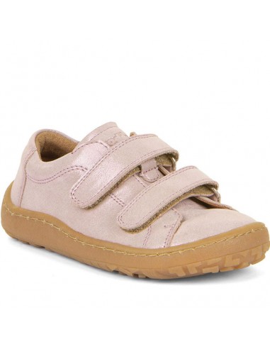 Froddo Barefoot Cuir Velcros Rose Brillant Le MVP de beaucoup