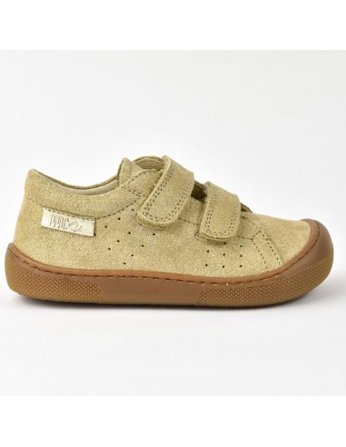 Naturino Barefoot Bira Velcros Suede Glitter Platinium l'évolution des habitudes 