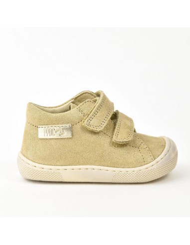 Naturino Barefoot Amur Velcros Suede Glitter Platinium ou a consommer sur place