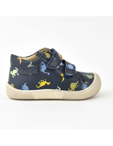 Naturino Barefoot Amur Velcros Print Dinosaures Navy à prix réduit toute l'année