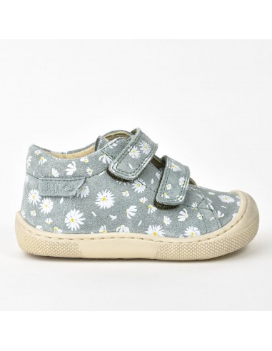 Naturino Barefoot Amur Velcros Print Marguerites Sauge Voir les baskets