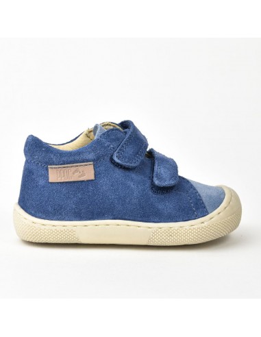 Naturino Barefoot Amur Velcros Suede Celeste Azure offre 