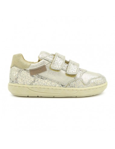 Naturino Kids Lilox Suede Fleur Glitter Platinium est présent 