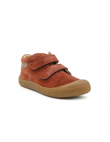 Naturino Barefoot Orec Velcros Suède Chestnut la colonne vertébrale