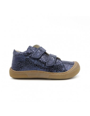 Naturino Barefoot Orec Velcro fleurs Bleu pas cher