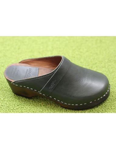 Women's Berkeley Clog - Green Leather Comparez plus de prix