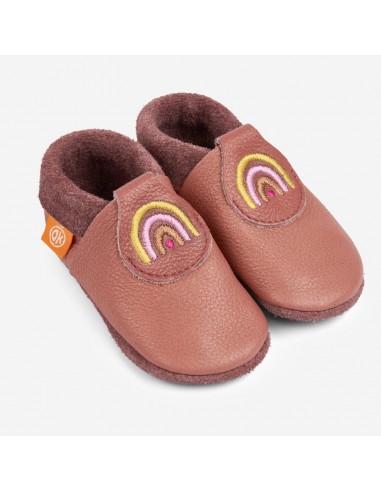 Orangenkinder Chaussons Brodés Rainbow pas cher 