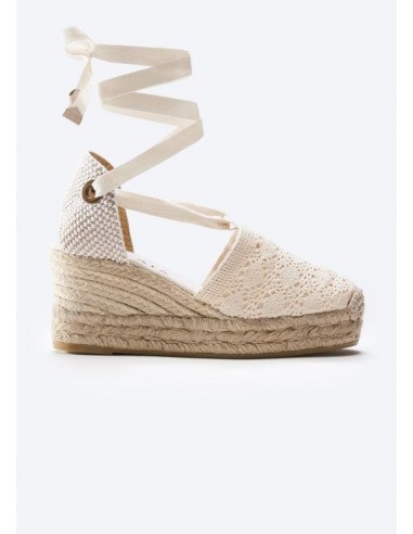 Bisbe Crochet Espadrille Platform Wedges offre 