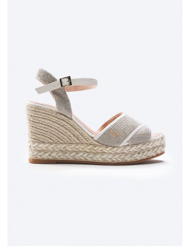 Empuria Canvas Espadrille Sandal Wedges pas cher