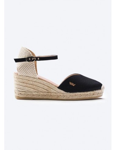 Reus Canvas Espadrille Wedges rembourrage situé sous