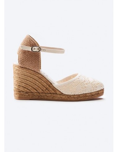 Satuna Crochet Espadrille Wedges france