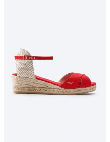 Salina Limited Edition Canvas Espadrille Sandal Wedges en linge