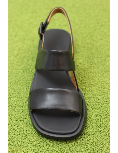 Women's Dana Sandal - Black Leather destockage