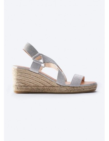 Dalia Elastic Espadrille Sandal Wedges basket pas cher