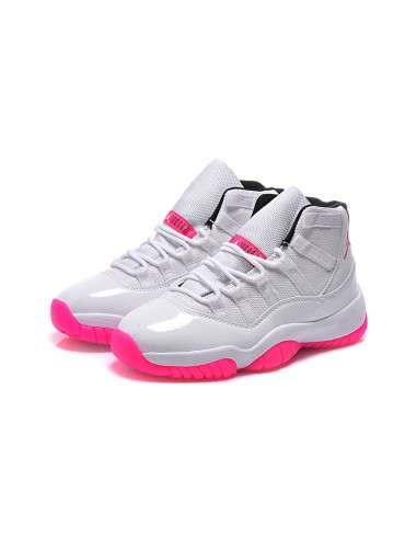 Air Jordan 11 Low "Georgetown" Citrus Retro Women White Pink basket pas cher