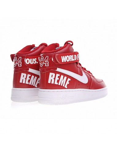 Nike Air Force 1 High Joint White-red SUPREME de pas cher