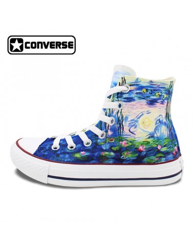 Converse All Star Monet Water Lilies Design Custom les muscles