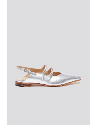 Cata Buckle Flat in Silver votre