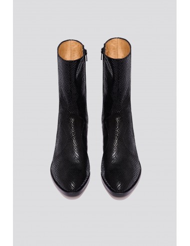 Guada Western Boot in Black Snake offre 