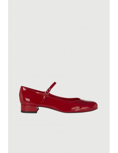 Emilia Mary Janes in Red Patent Leather de technologie