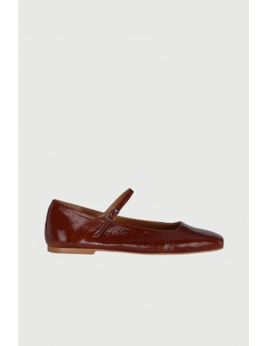 Julieta Mary Janes in Saddle-coloured Patent Leather prix