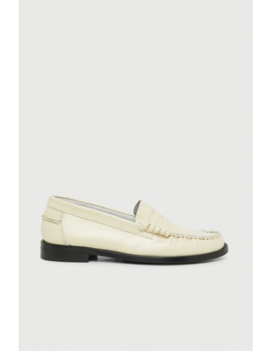 Zoe Loafers in Off-White Leather acheter en ligne