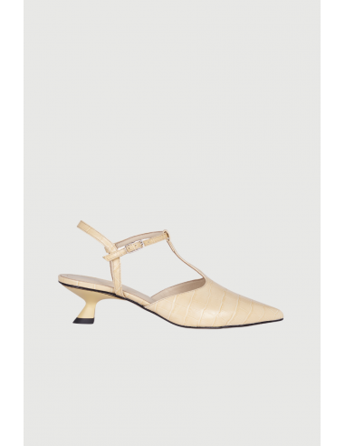 Camila Pumps in Vanilla croc-effect Leather l'achat 