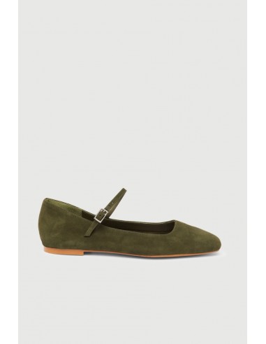 Julieta Mary Janes in Khaki Suede vente chaude votre 