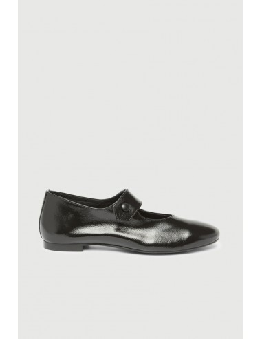 Greta Mary Janes in Black Patent Leather de technologie