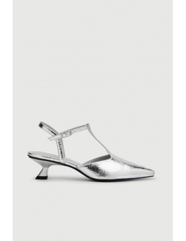 Camila Pumps in Silver Leather plus qu'un jeu 