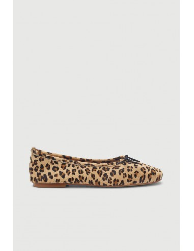 Sienna Ballet Flats in Leopard Print Calf Hair votre