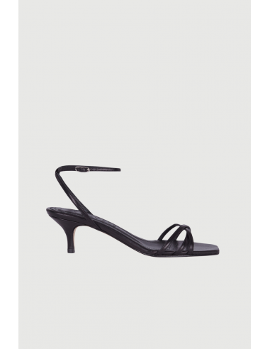 Uma Sandals in Black Leather Le MVP de beaucoup