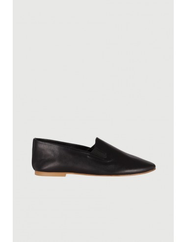 Cleo Loafers in Black Leather Livraison rapide