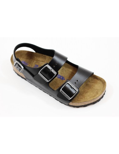 Men's Milano Sandal - Black Amalfi Leather Par le système avancé 