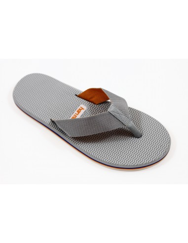 Hari Mari Men's Dunes Sandal - Grey/Orange Blue Nylon les ligaments