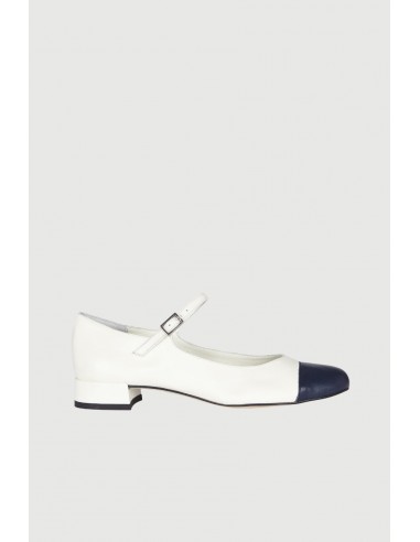 Lola Mary Janes in White Leather chez Cornerstreet bien 