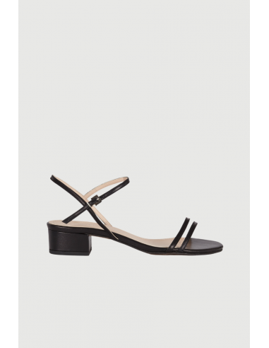 Maisie Sandals in Black Leather ou a consommer sur place