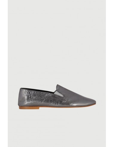 Cleo Loafers in Silver Leather solde