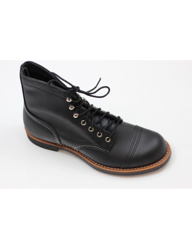 Men's Iron Ranger Boot - Black Leather brillant des détails fins