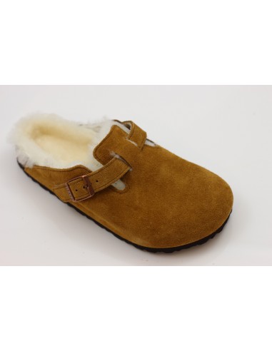 Women's Boston Shearling Clog - Mink Suede/Shearling Faites des économies