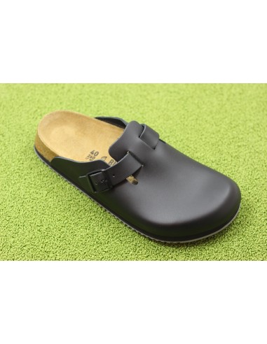 Unisex Boston Supergrip Clog - Black Leather solde