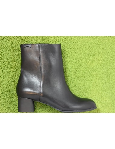 Womens Katie Zip Boot - Black Leather français